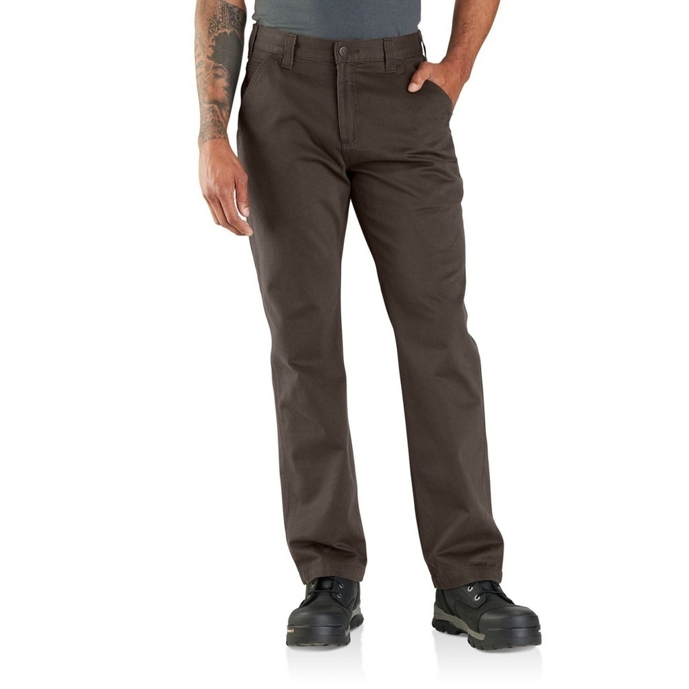 Carhartt Men's Dark Brown Relaxed Fit Twill Utility Work Pant size 40x 34